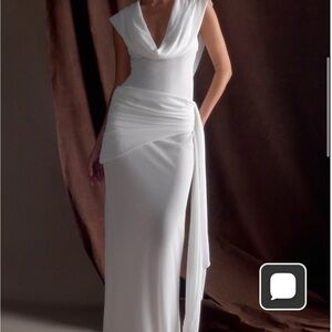 Meshki One Shoulder White Dress